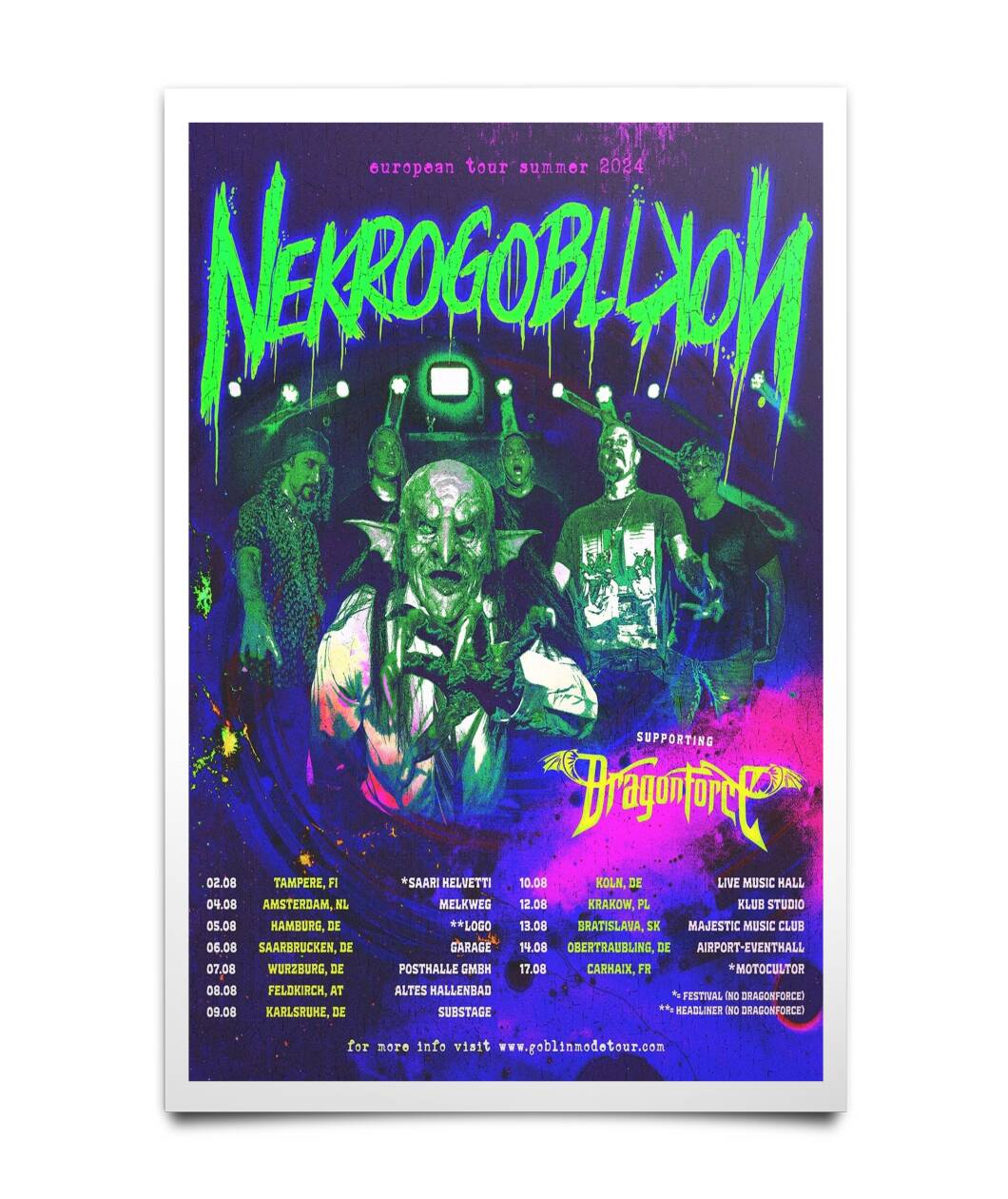 Nekrogoblikon tour poster — 2026